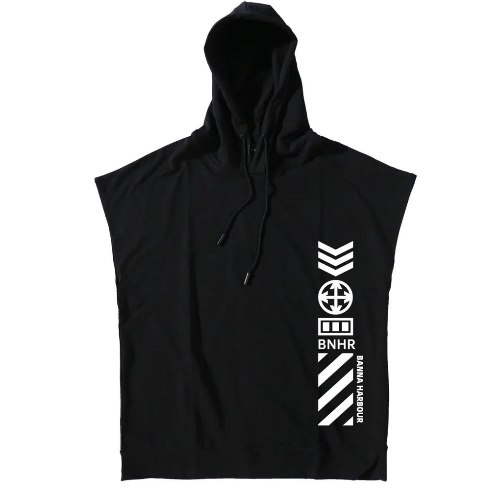 Men's Techwear Tactical Hooded Sleeveless Tank Top - ATLAS 1