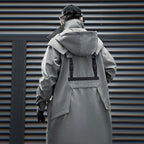 Men's Techwear Tactical Long Trench Jacket - ATLAS 1 - Techwear Store