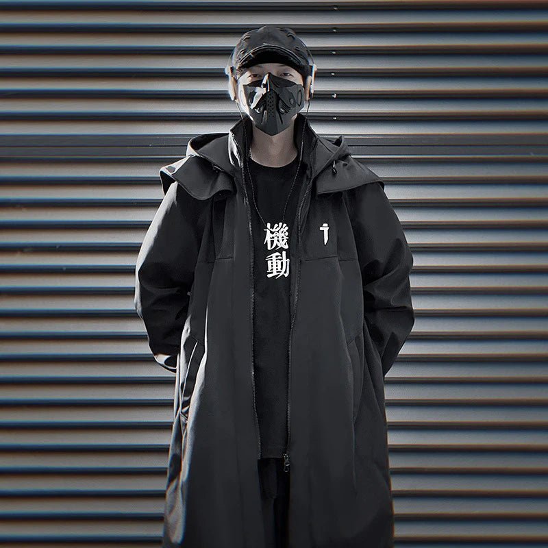 Men's Techwear Tactical Long Trench Jacket - ATLAS 1 - Techwear Store