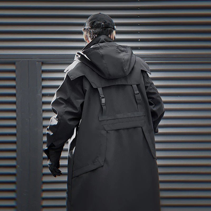 Men's Techwear Tactical Long Trench Jacket - ATLAS 1 - Techwear Store
