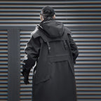 Men's Techwear Tactical Long Trench Jacket - ATLAS 1 - Techwear Store