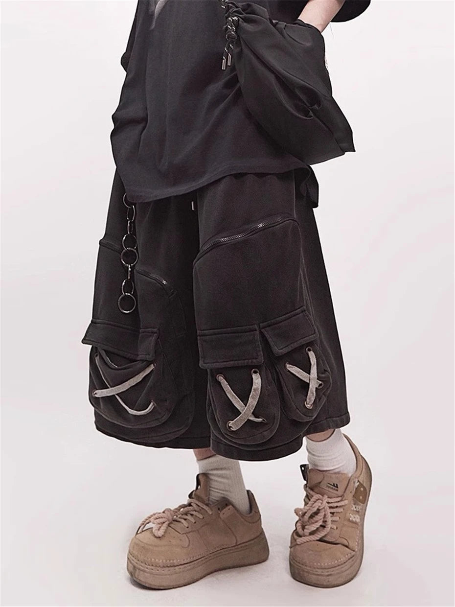 Men's Techwear Tactical Multi Pocket Cargo Shorts - ATLAS 1