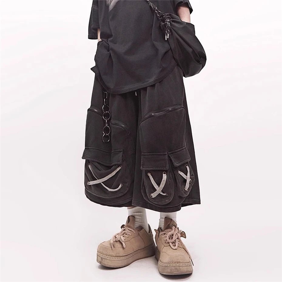 Men's Techwear Tactical Multi Pocket Cargo Shorts - ATLAS 1
