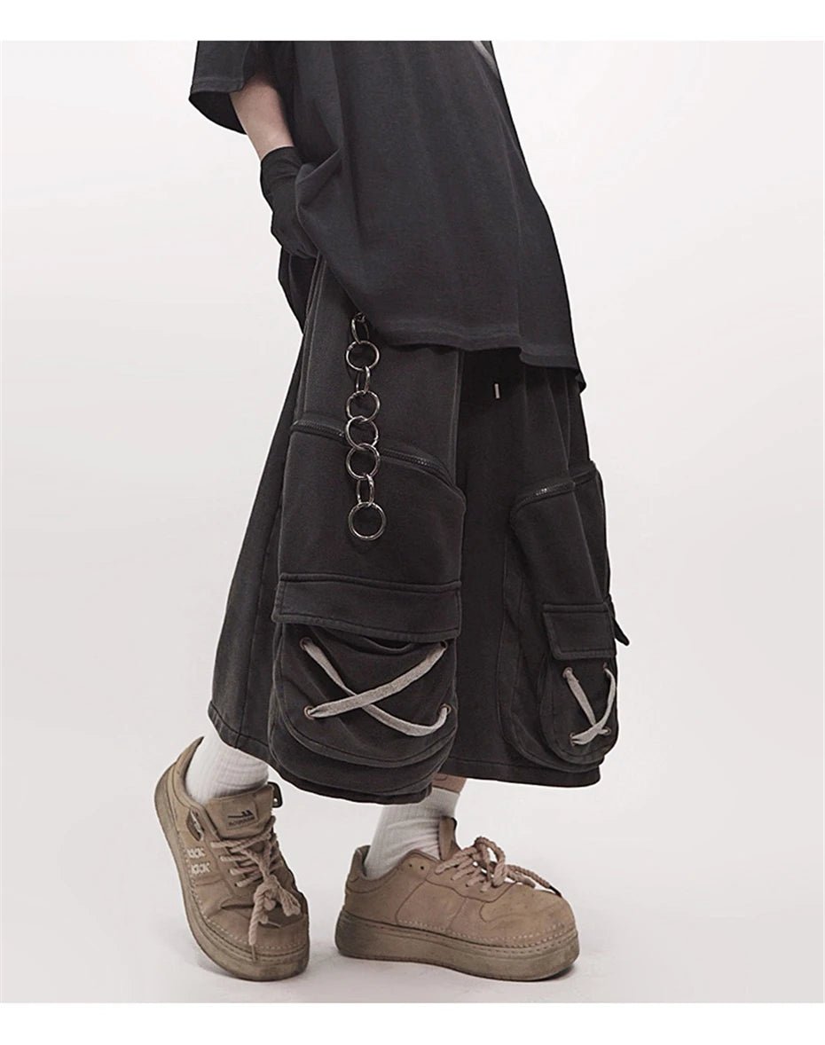 Men's Techwear Tactical Multi Pocket Cargo Shorts - ATLAS 1