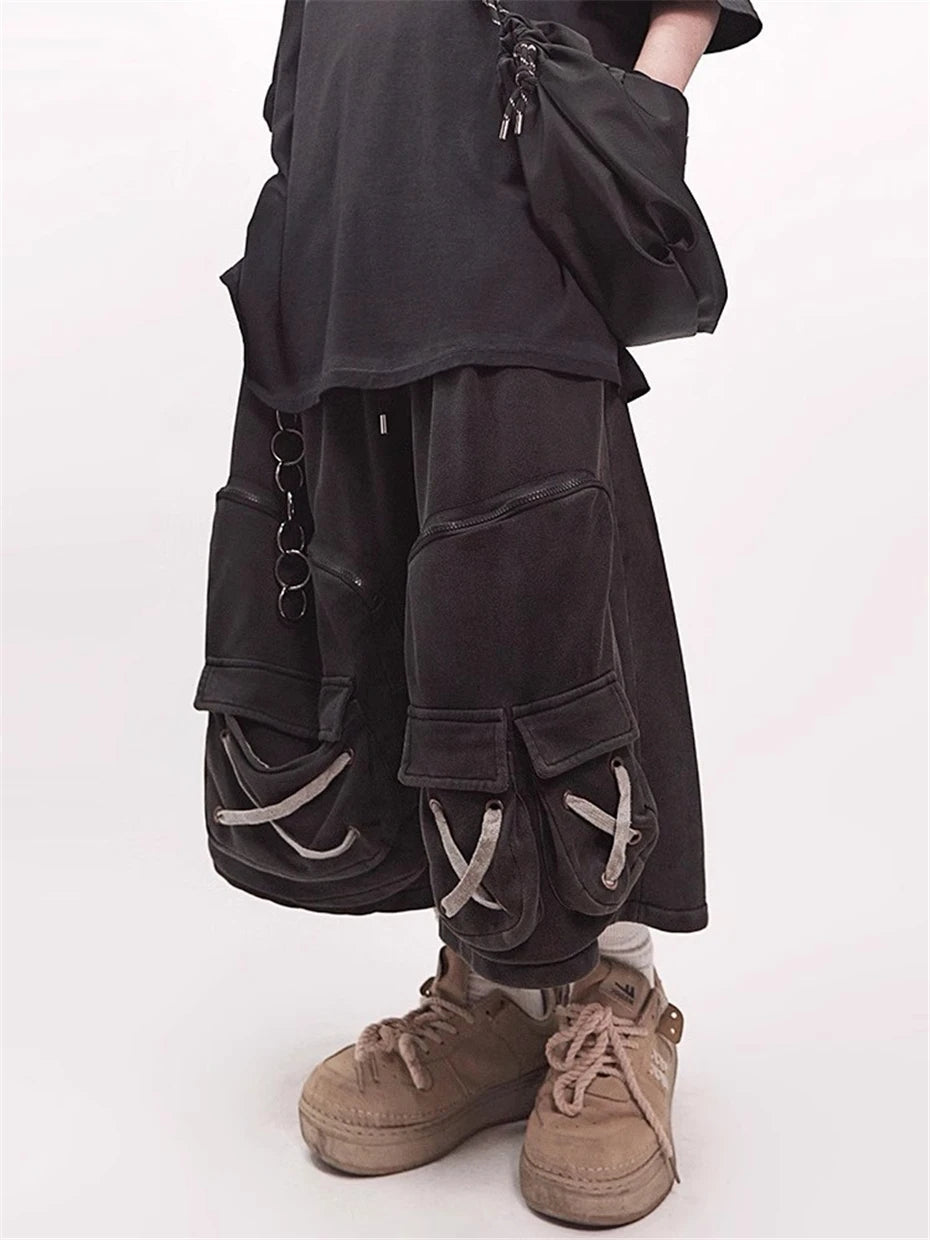 Men's Techwear Tactical Multi Pocket Cargo Shorts - ATLAS 1