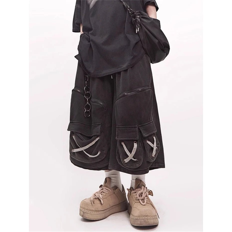Men's Techwear Tactical Multi Pocket Cargo Shorts - ATLAS 1