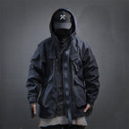 Men's Techwear Tactical Multi Pocket Hooded Windbreaker - ATLAS 1