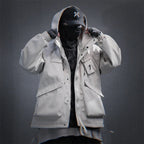 Men's Techwear Tactical Multi Pocket Hooded Windbreaker - ATLAS 1