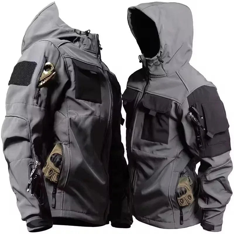 Men's Techwear Tactical Waterproof Hooded Jacket - ATLAS 1 - Techwear Store