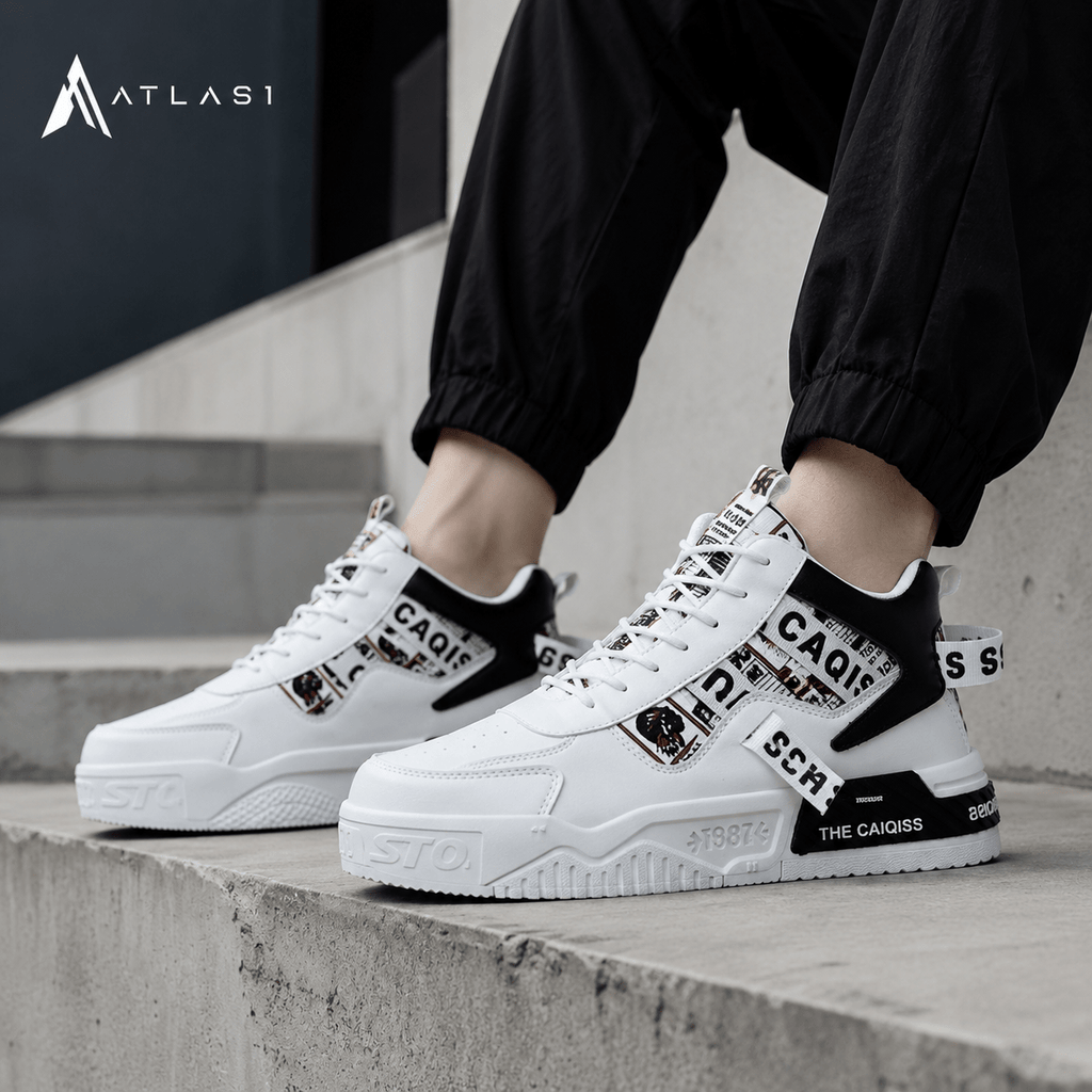 Men's Techwear High-Top Skateboard Sneakers - ATLAS 1