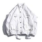 Men's Transparent Pockets Oversized Techwear Bomber Jacket - ATLAS 1