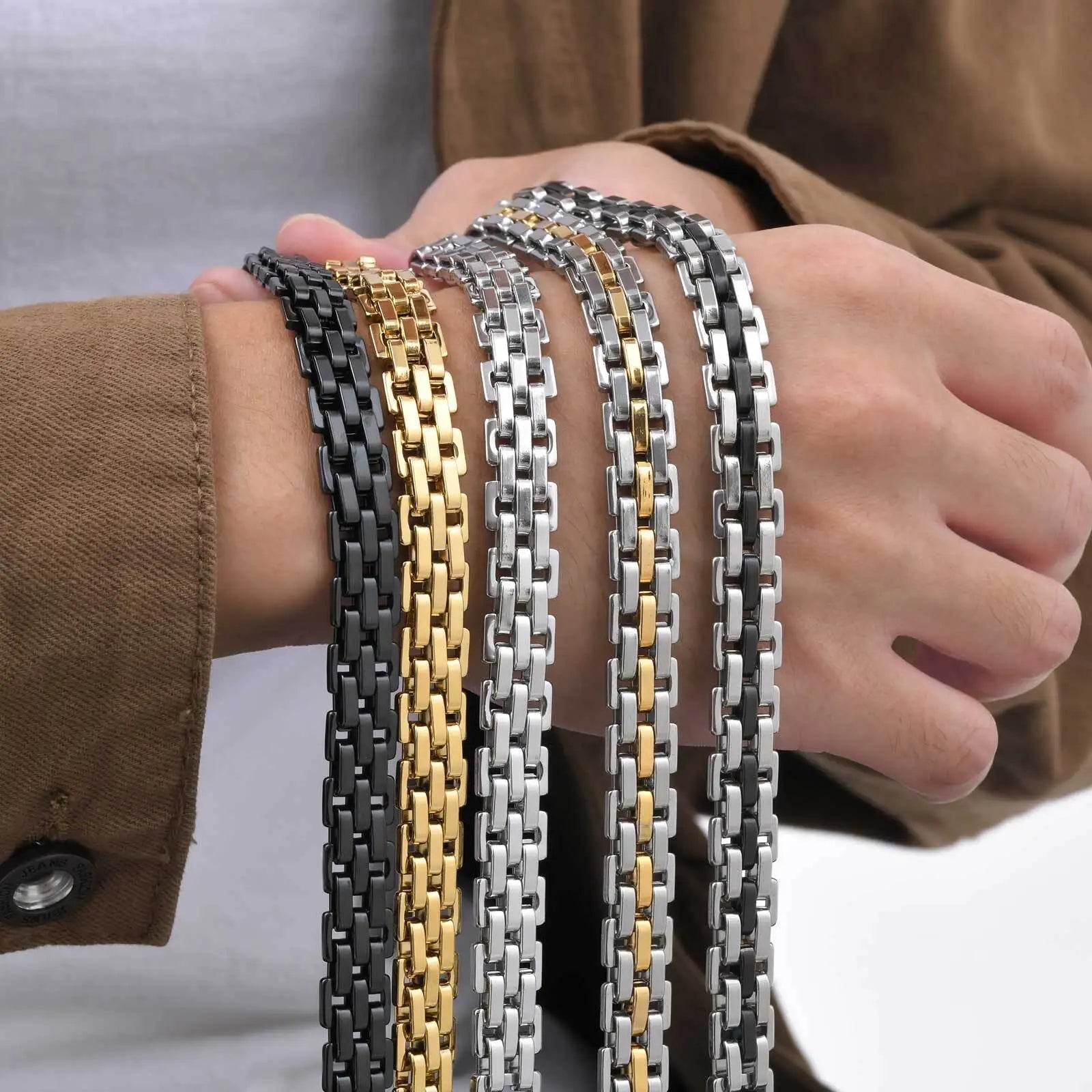 Men's Two Tone Stainless Steel Bracelet - ATLAS 1