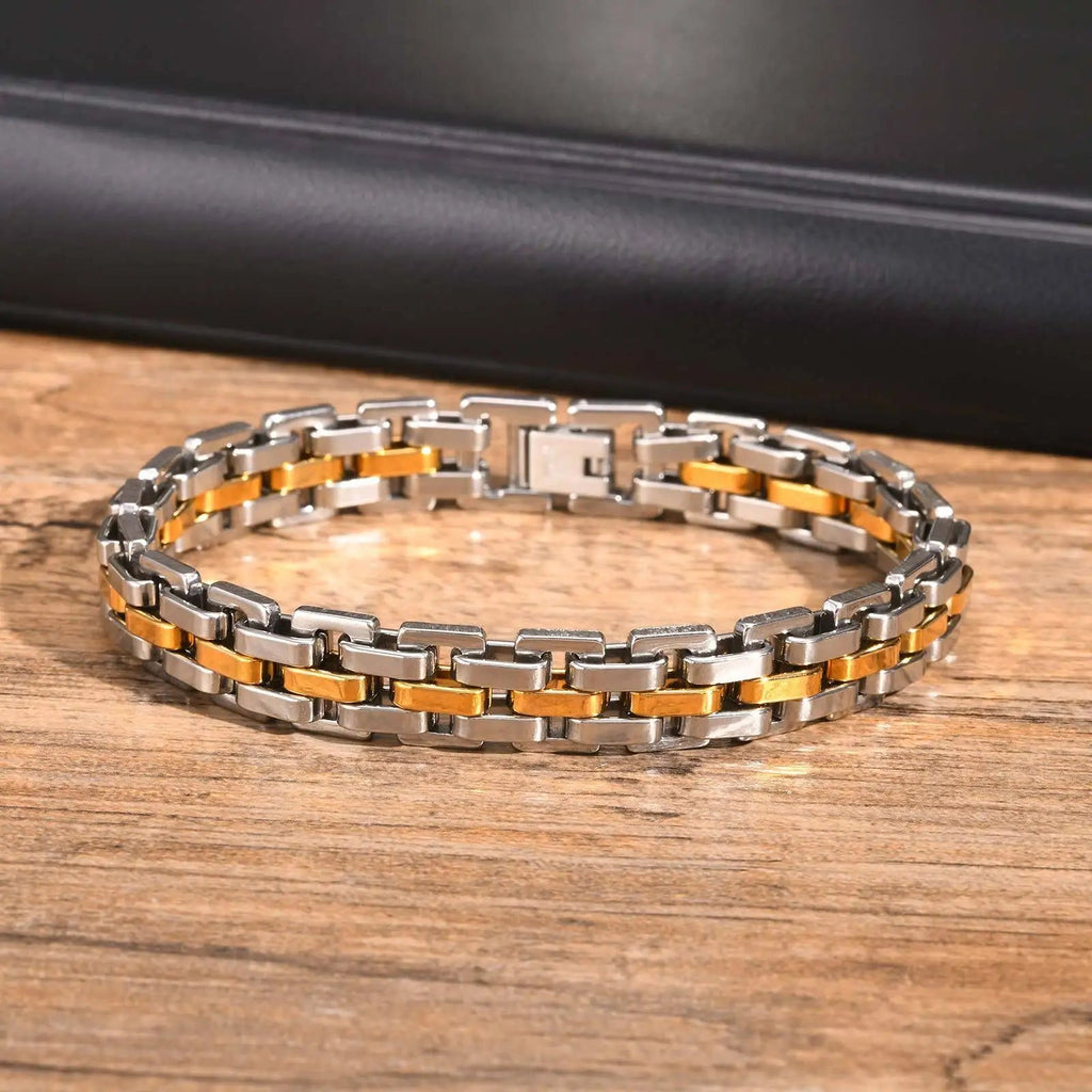 Men's Two Tone Stainless Steel Bracelet - ATLAS 1