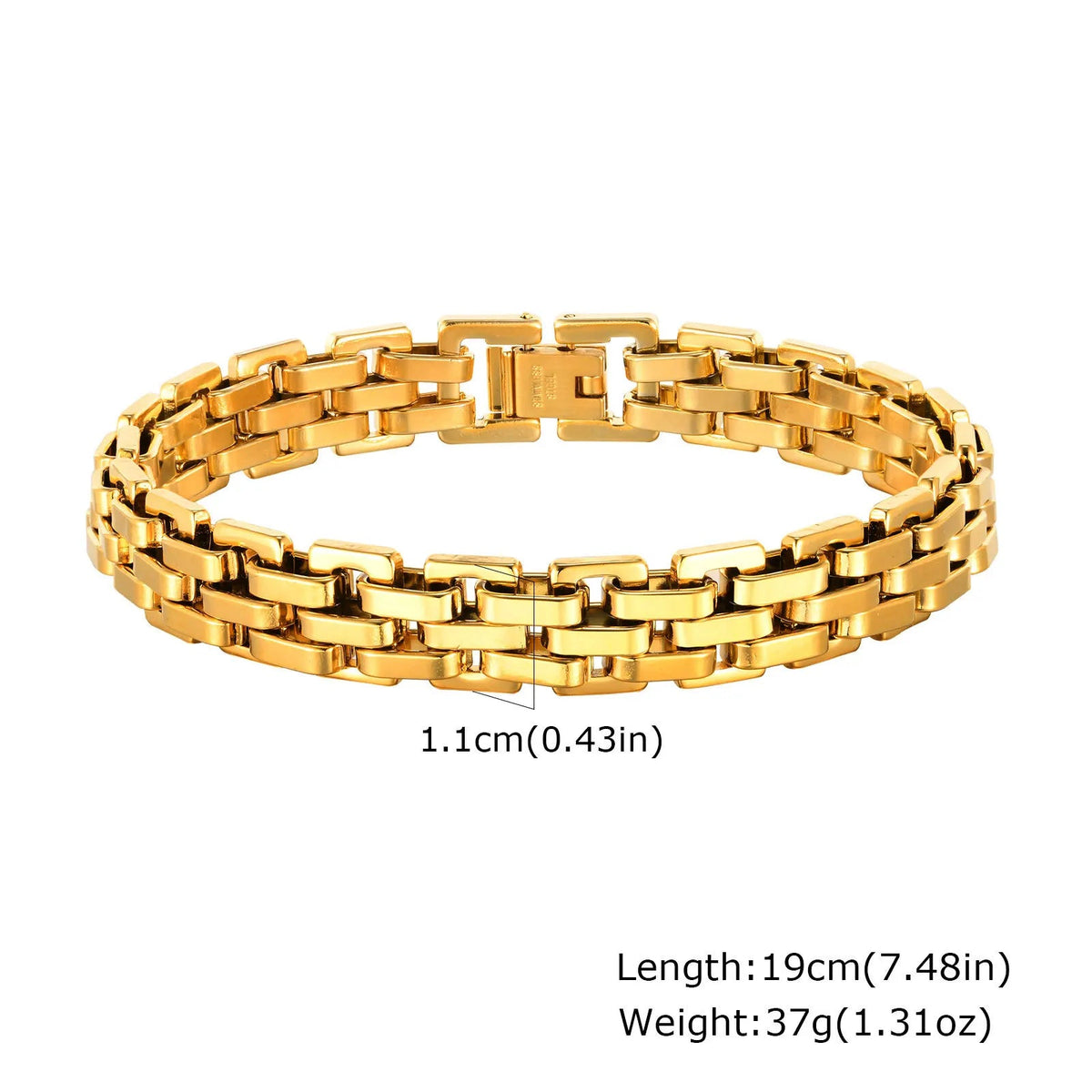 Men's Two Tone Stainless Steel Bracelet - ATLAS 1