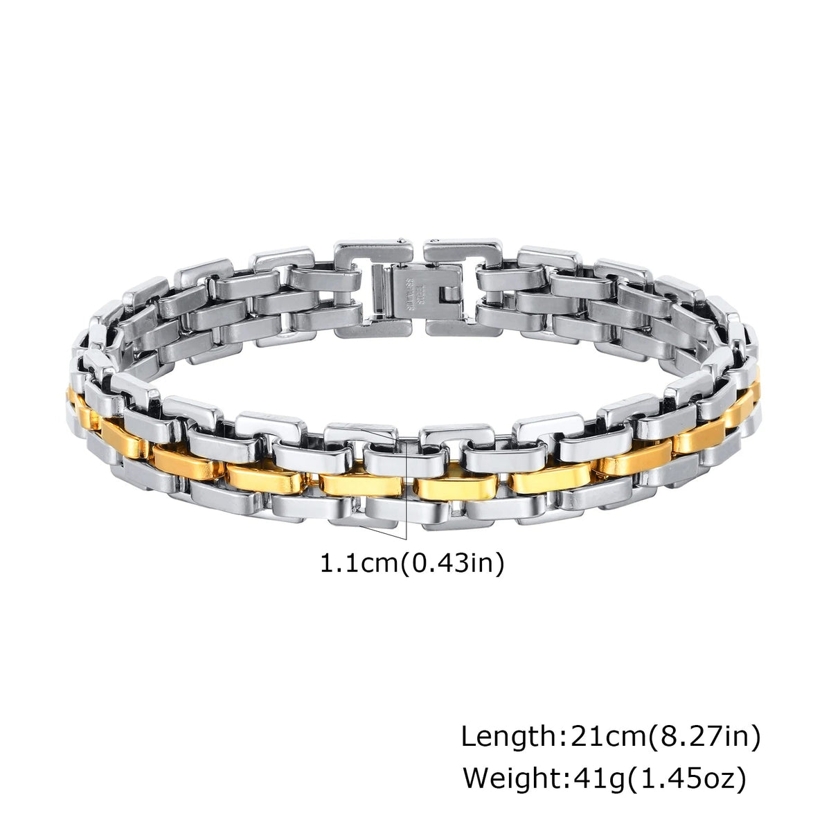 Men's Two Tone Stainless Steel Bracelet - ATLAS 1