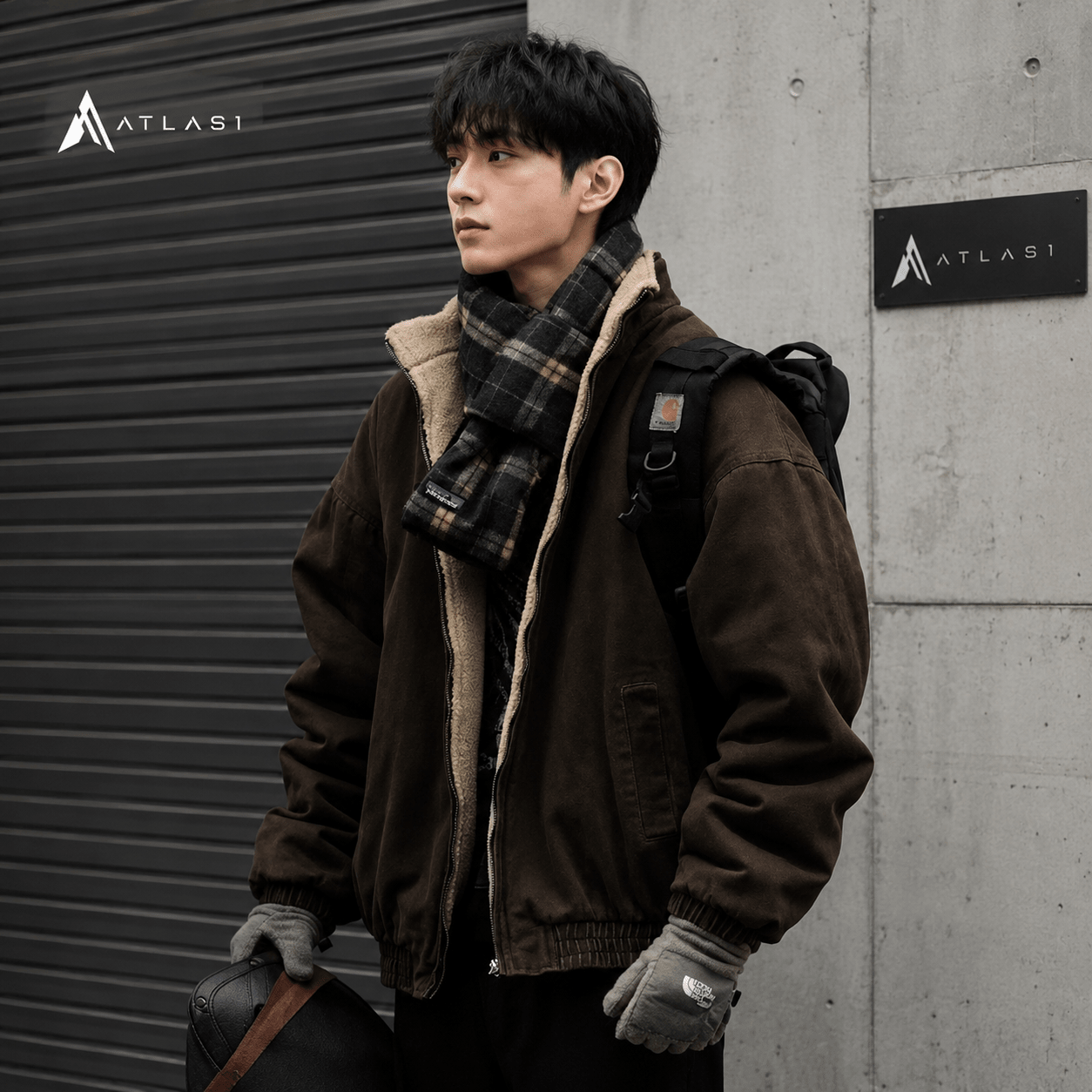 Men's Vintage Wool Techwear Streetwear Jacket - ATLAS 1