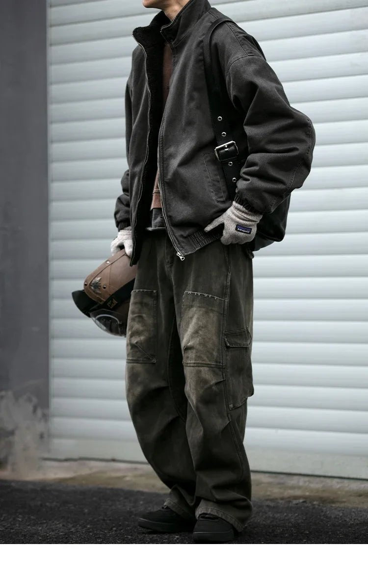 Men's Vintage Wool Techwear Streetwear Jacket - ATLAS 1