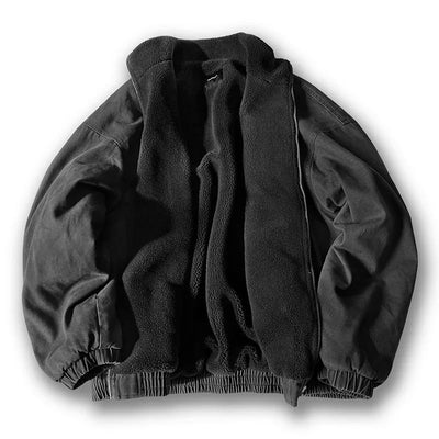 男款复古羊毛 techwear 街头夹克