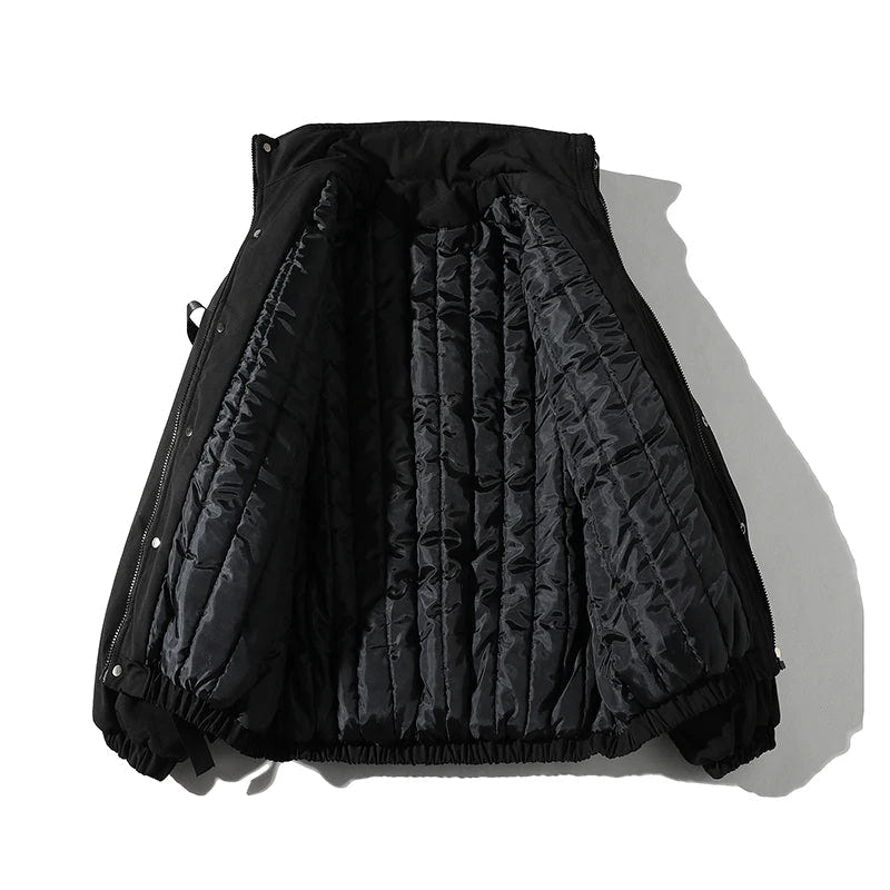 Men’s Winter Ribbons Pocket Padded Parka Jacket - ATLAS 1