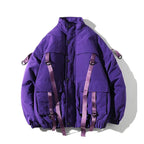 Men’s Winter Ribbons Pocket Padded Parka Jacket - ATLAS 1