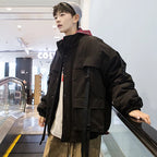 Men’s Winter Ribbons Pocket Padded Parka Jacket - ATLAS 1