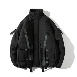 Men’s Winter Ribbons Pocket Padded Parka Jacket - ATLAS 1