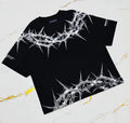 Men's Y2K Cyberpunk Gothic Graphic Tee - ATLAS 1 - Techwear Store