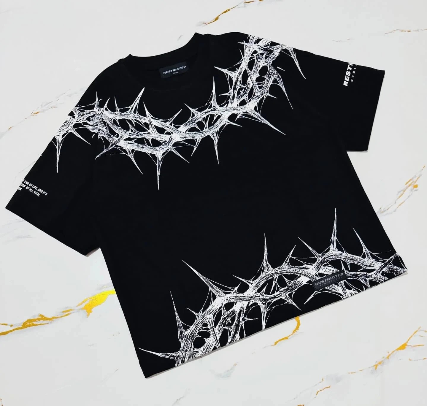 Men's Y2K Cyberpunk Gothic Graphic Tee - ATLAS 1 - Techwear Store