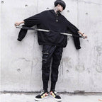 Men's Zipper Sleeve Techwear Hoodie - ATLAS 1