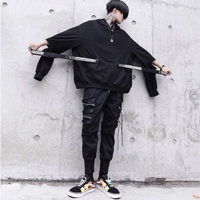 Men's Zipper Sleeve Techwear Hoodie - ATLAS 1