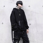 Men's Zipper Sleeve Techwear Hoodie - ATLAS 1