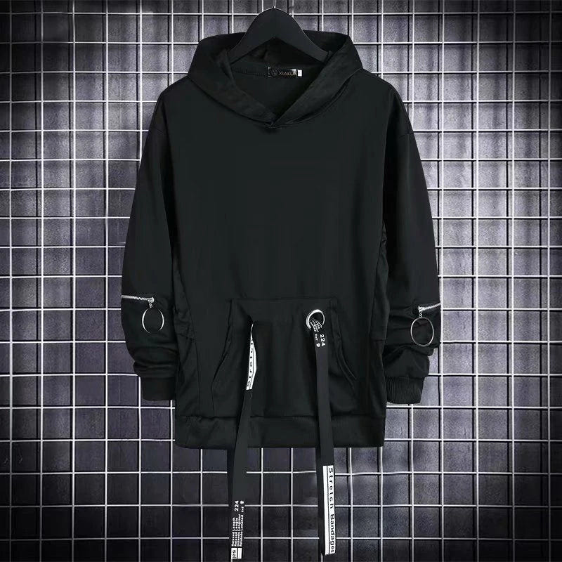 Men's Zipper Sleeve Techwear Hoodie - ATLAS 1
