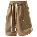 Minimal Techwear Cotton Five Point Shorts - ATLAS 1