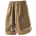 Minimal Techwear Cotton Five Point Shorts - ATLAS 1
