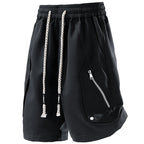 Minimal Techwear Cotton Five Point Shorts - ATLAS 1