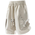 Minimal Techwear Cotton Five Point Shorts - ATLAS 1