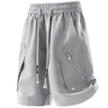 Minimal Techwear Cotton Five Point Shorts - ATLAS 1