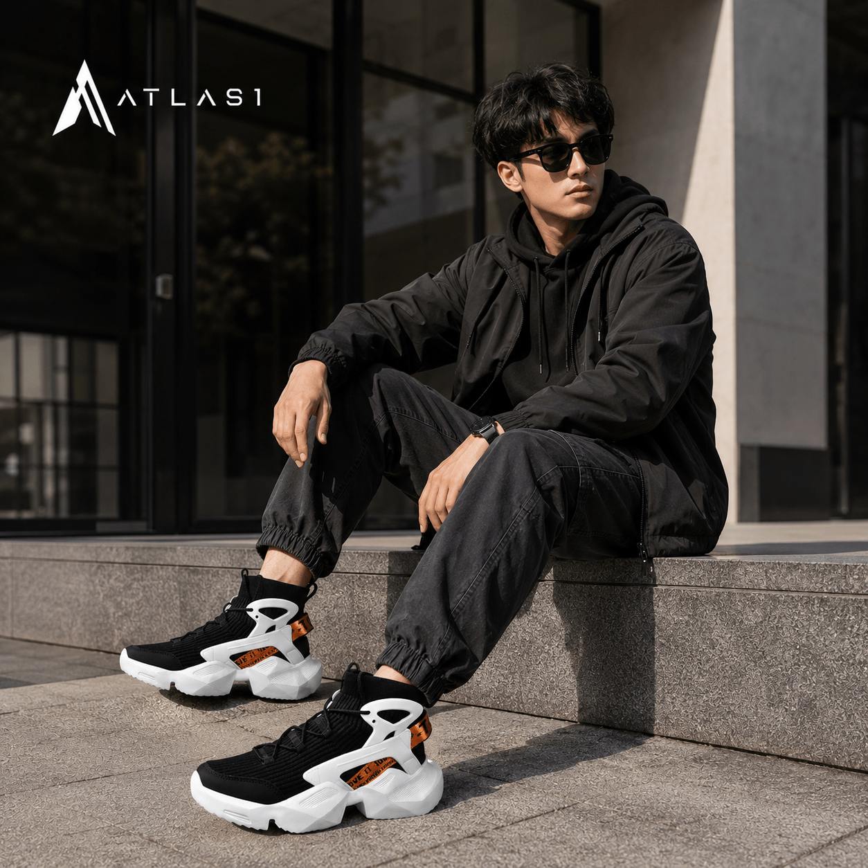 Minimal Techwear Lightweight Running Shoes - ATLAS 1