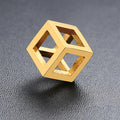 Minimalist Cube Charm Chain Necklace - ATLAS 1