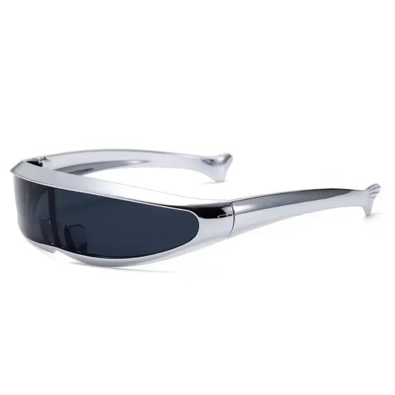 Mirrored CyberPunk Mono Glasses - ATLAS 1