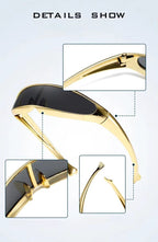 Mirrored CyberPunk Mono Glasses - ATLAS 1