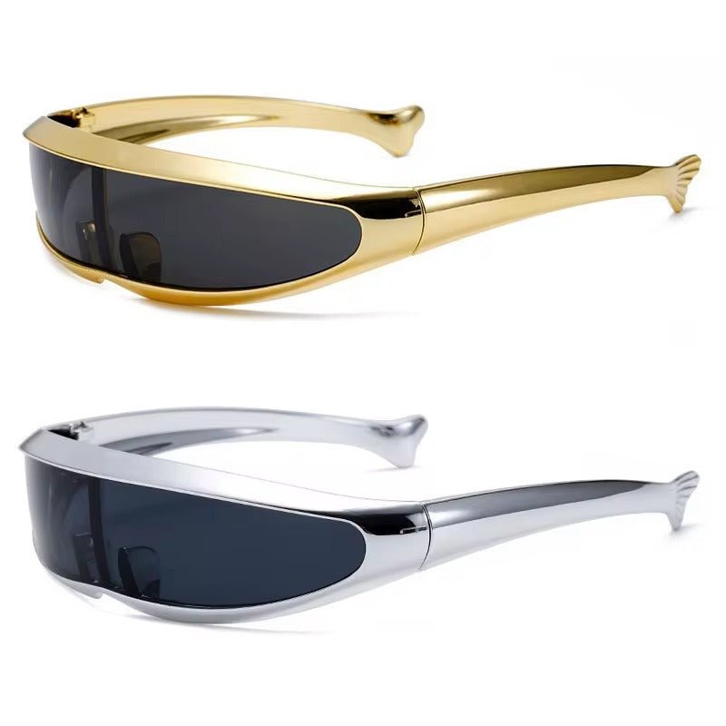 Mirrored CyberPunk Mono Glasses - ATLAS 1