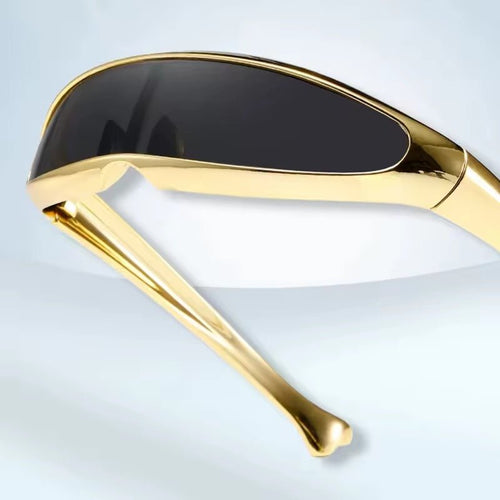 Chrome™ — Mirrored Cyberpunk Mono Glasses