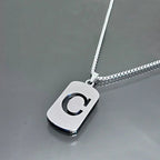 Modern Alphabet Tag Pendant Necklace - ATLAS 1