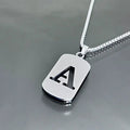 Modern Alphabet Tag Pendant Necklace - ATLAS 1