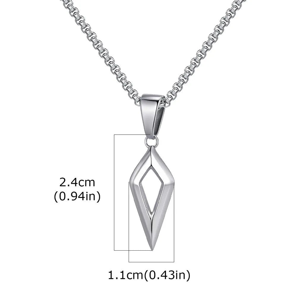Modern Beveled Star Chain Necklace - ATLAS 1