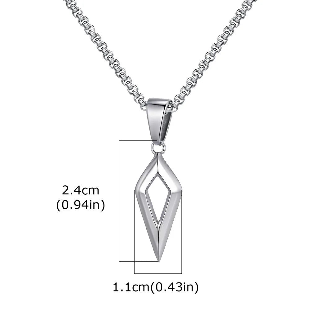 Modern Beveled Star Chain Necklace - ATLAS 1