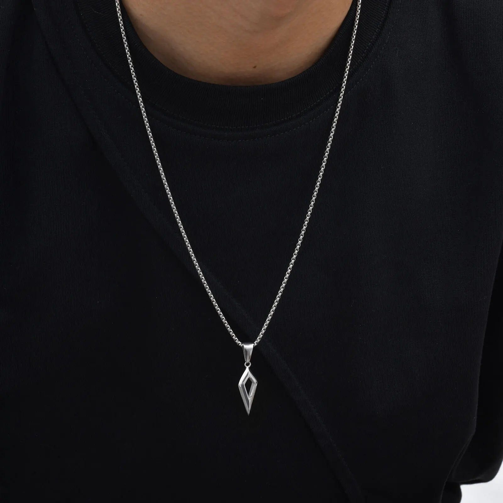 Modern Beveled Star Chain Necklace - ATLAS 1