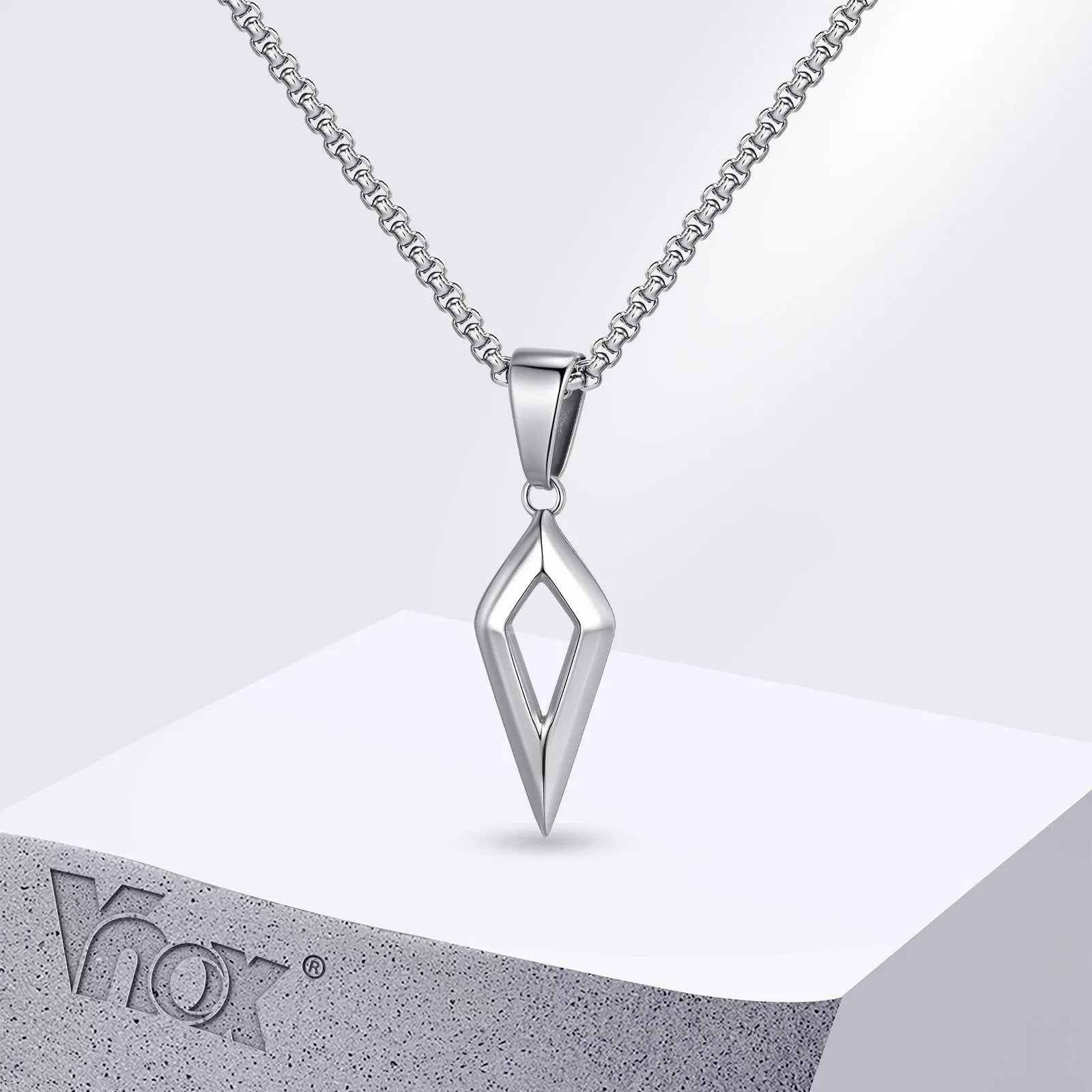 Modern Beveled Star Chain Necklace - ATLAS 1
