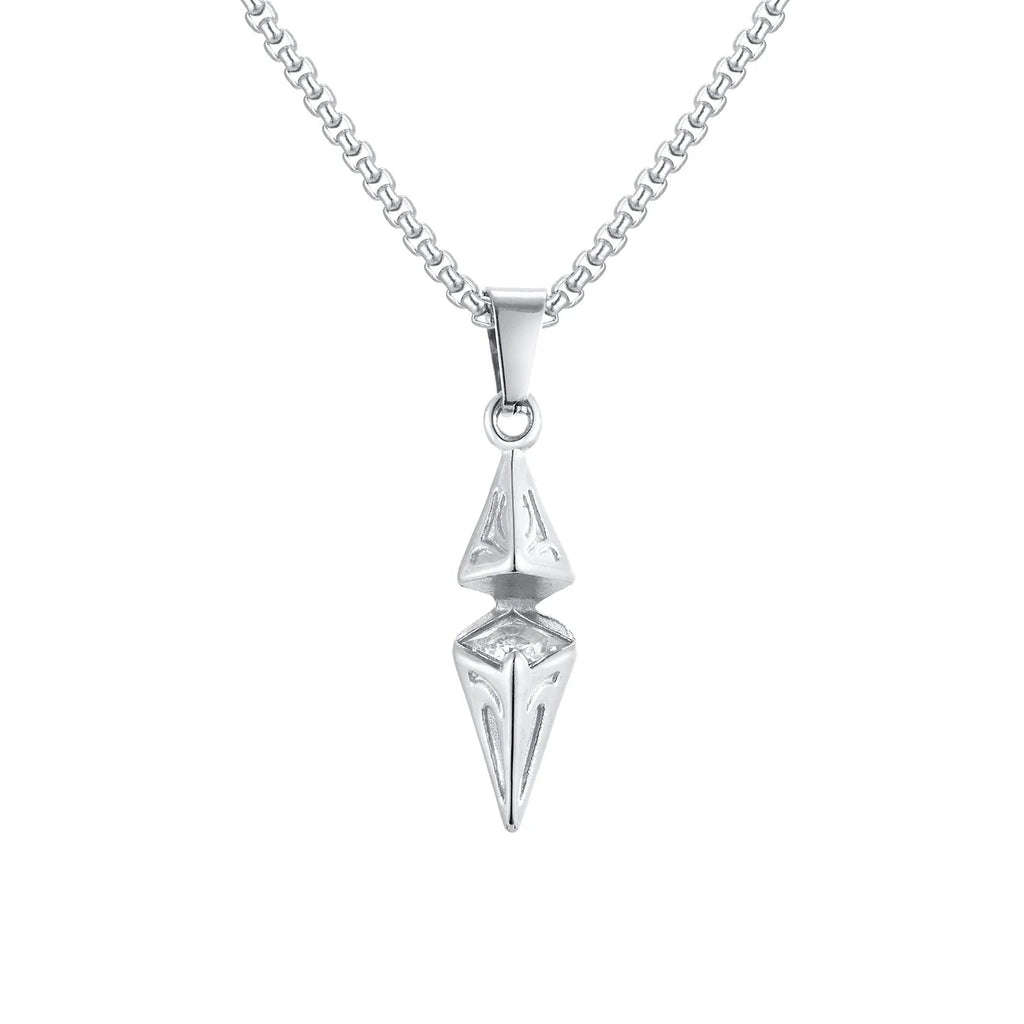 Modern Blue Stone Stainless Steel Necklace - ATLAS 1 - Techwear Store
